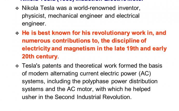 Induction electric motor Nikola Tesla